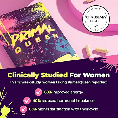 Primal Queen Female-Optimized Beef Organ Superfood Supplement (Beef Liver, Kidney, Heart, & 3 More) - 100% Grass Fed, Pasture Raised Cattle - Balance Hormones, Energy, & More for Women